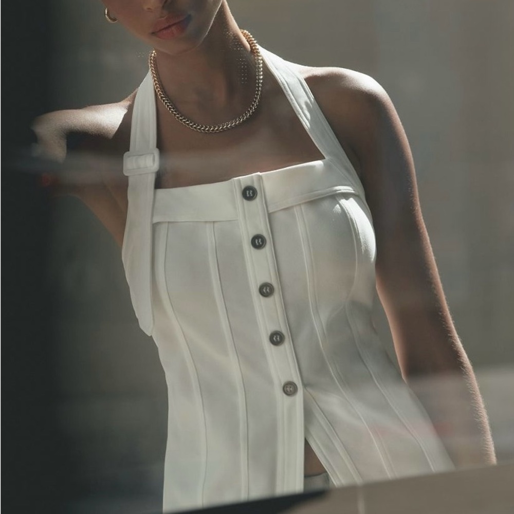 Dolan Left Coast Square-Neck Knit Vest